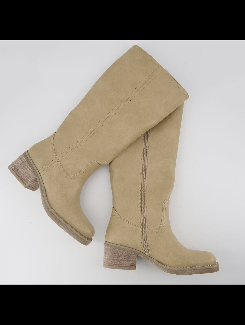 NWT Joie "Sawyer" Honey Beige Tan Leather Riding Boots